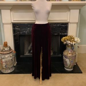 NWT Burgundy Velvet “Marc New York” wide leg pants